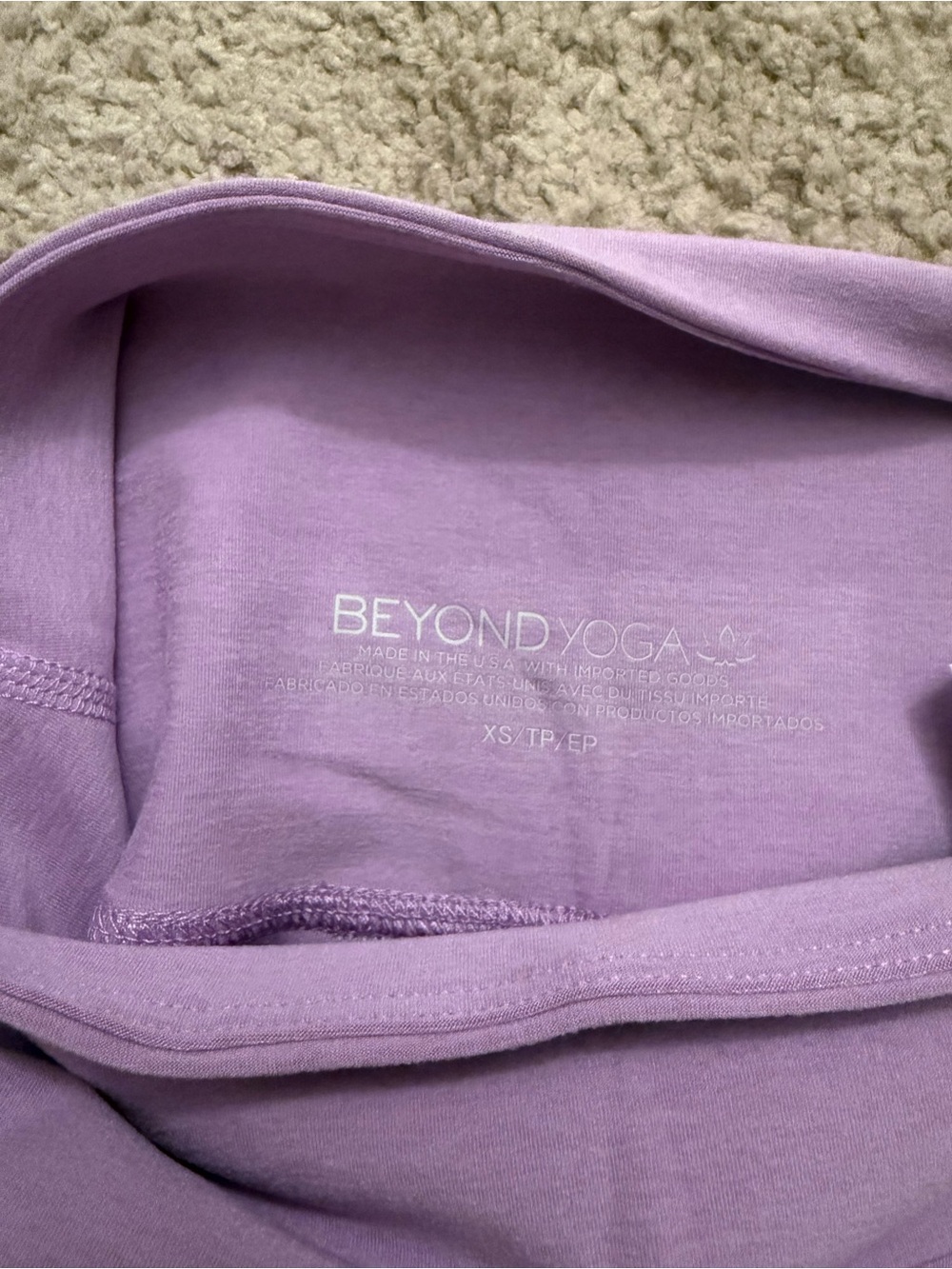 Beyond Yoga Lavender Scoop Neck Pullover